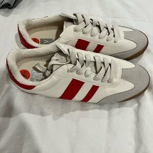 DV by Dolce Vita Red and White Women's Sneakers